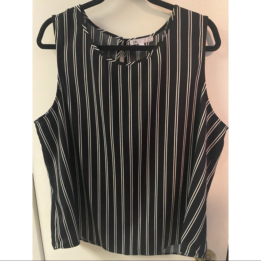 Stripped sleeveless top